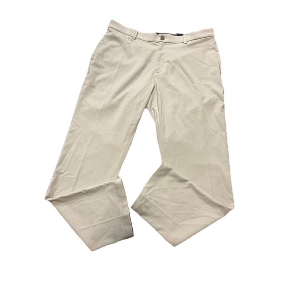Nike Golf Pants Mens 38x32 Beige Khaki Dri-FIT Standard Fit Athletic Performance - Picture 1 of 8